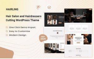 Hairling &ndash; Hair Salon and Hairdressers Cutting WordPress Theme
