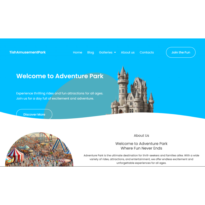 TishAmusementPark - Amusement Park WordPress Theme