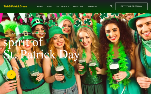 TishStPatrickGreen - St. Patrick Green WordPress Theme