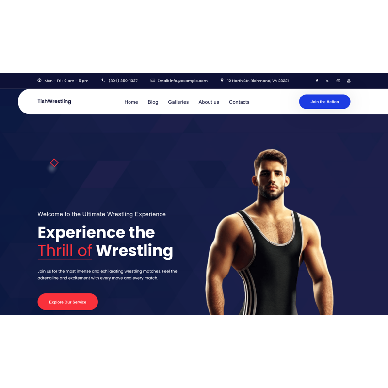 TishWrestling - Wrestling WordPress Theme