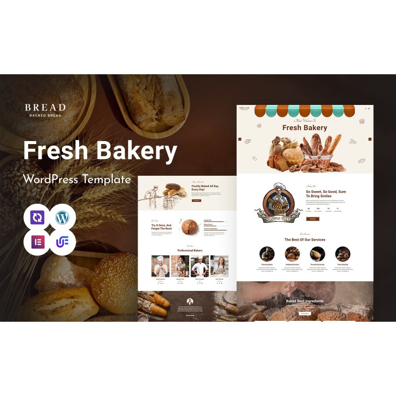 Bread - Bakery And Cookie WordPress Elementor Theme