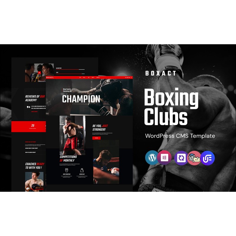 Boxact - boxing Club And Academy WordPress Elementor Theme
