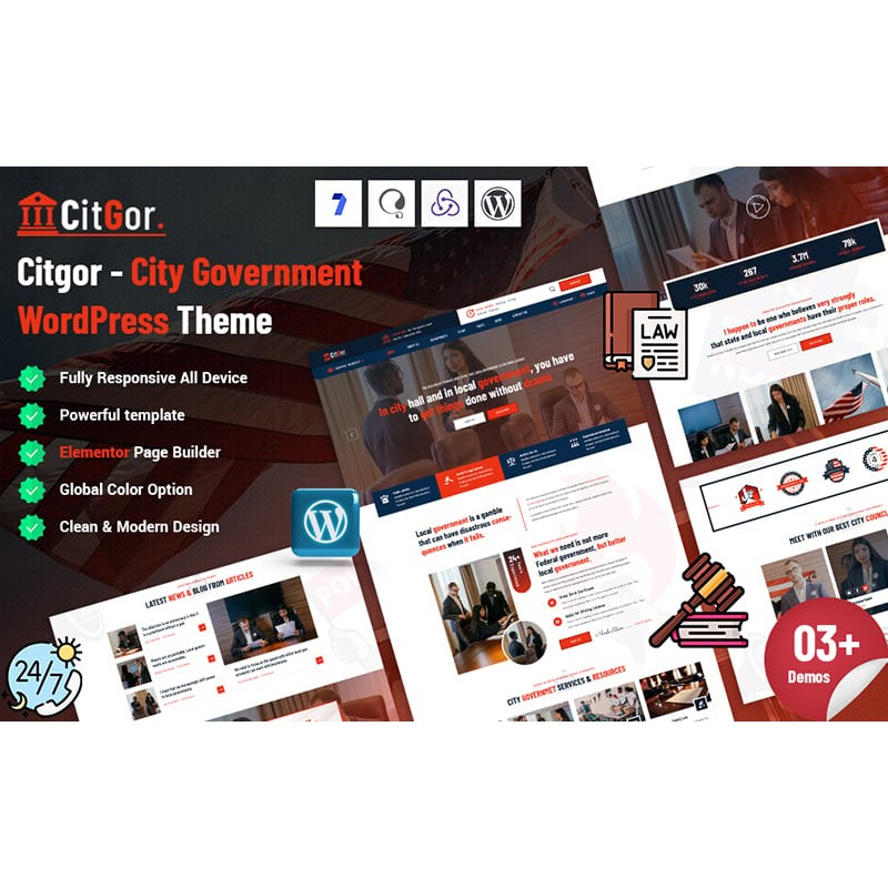 Citgor - City Government WordPress Theme