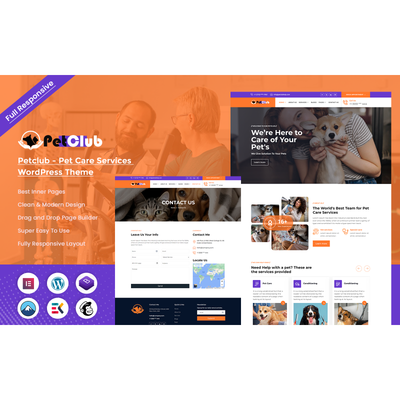 Petclub - Pet Care Services WordPress Theme