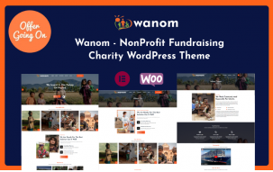Wanom - NonProfit Fundraising Charity WordPress Theme