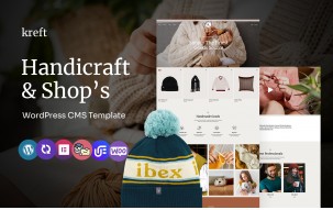 Kreft - handicraft And Woolen Shop Multipurpose WordPress Elementor Theme