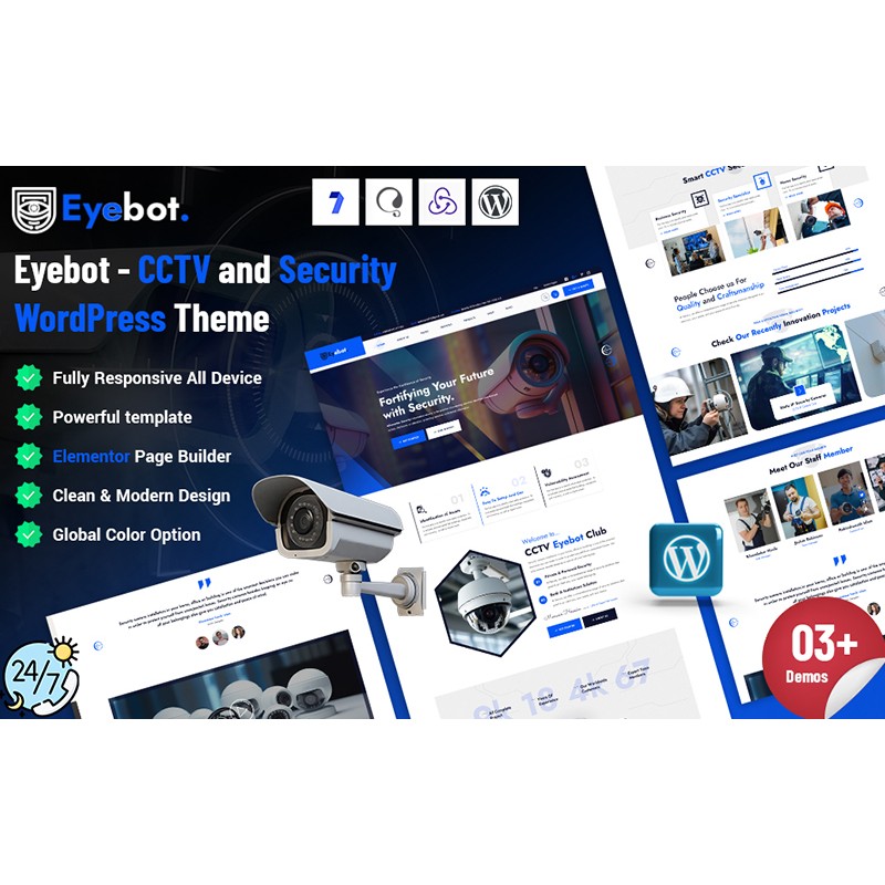Eyebot - CCTV and Security WordPress Theme