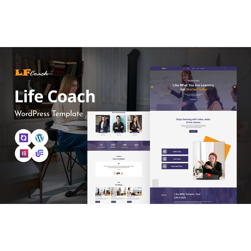 LFCoach - Life Coaching WordPress Elementor Theme