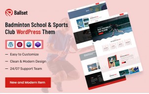 Ballset &ndash; Badminton School & Sports Club WordPress Theme