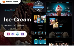 Creamy Bar - Ice Cream WordPress Elementor Theme