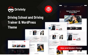 Drivinly &ndash; Driving Car School and Driving Trainer WordPress Theme