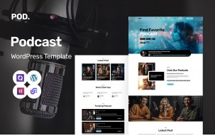Podwave - Podcast And FM Radio Multipurpose WordPress Elementor Theme