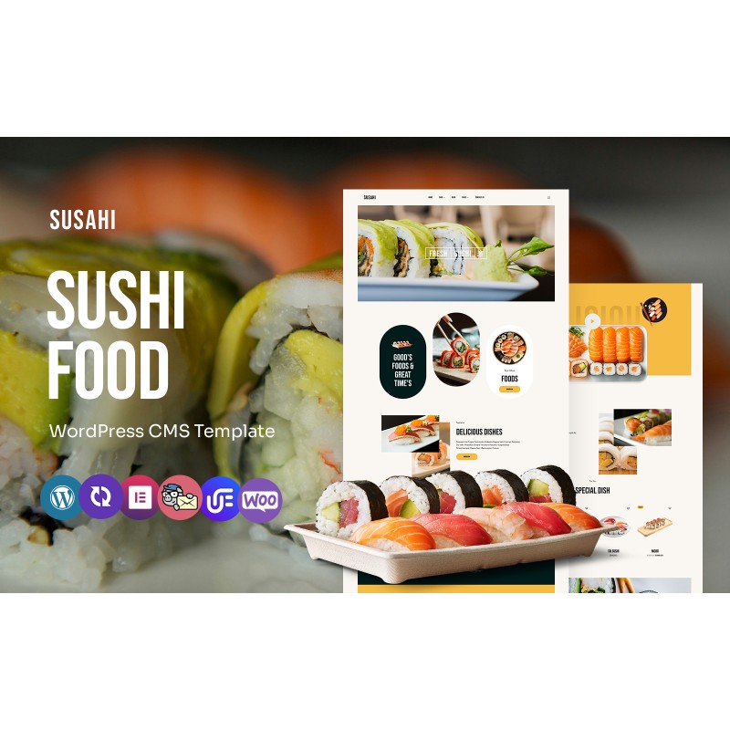 Susahi - Sushi Restaurants Multipurpose WordPress Elementor Theme