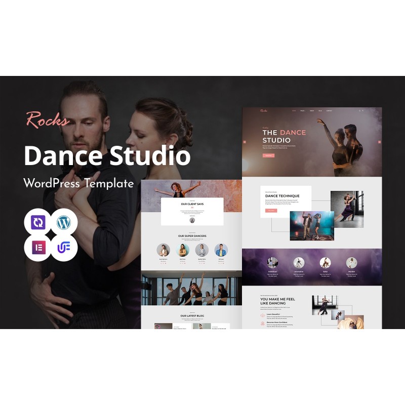 Roksdance - Dancing Academy And Dancing Studio WordPress Elementor Theme