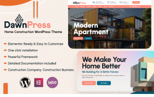 DawnPress - Home Construction WordPress Theme
