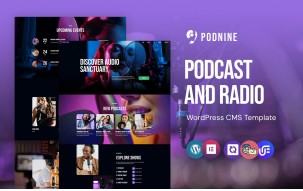 Podnine - Podcast And Radio WordPress Elementor Theme