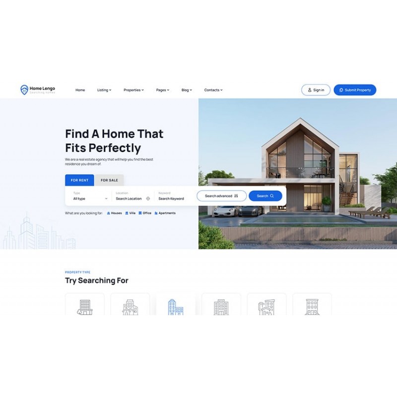 Homelengo - Real Estate WordPress Theme