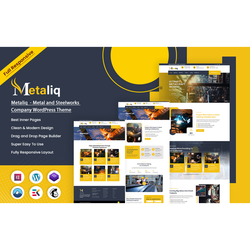 Metaliq - Metal and Steelworks Company WordPress Theme