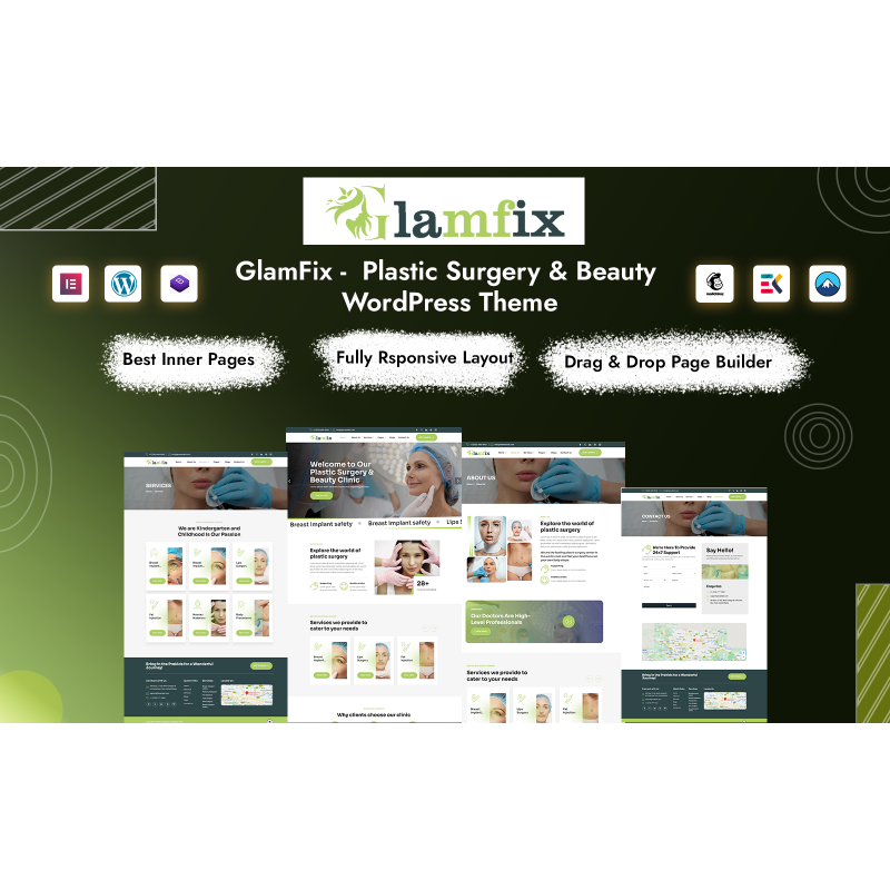 GlamFix - Plastic Surgery & Beauty WordPress Theme