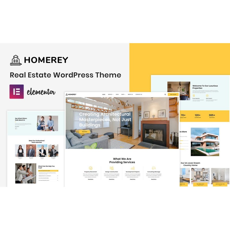 Homerey - Real Estate WordPress Theme