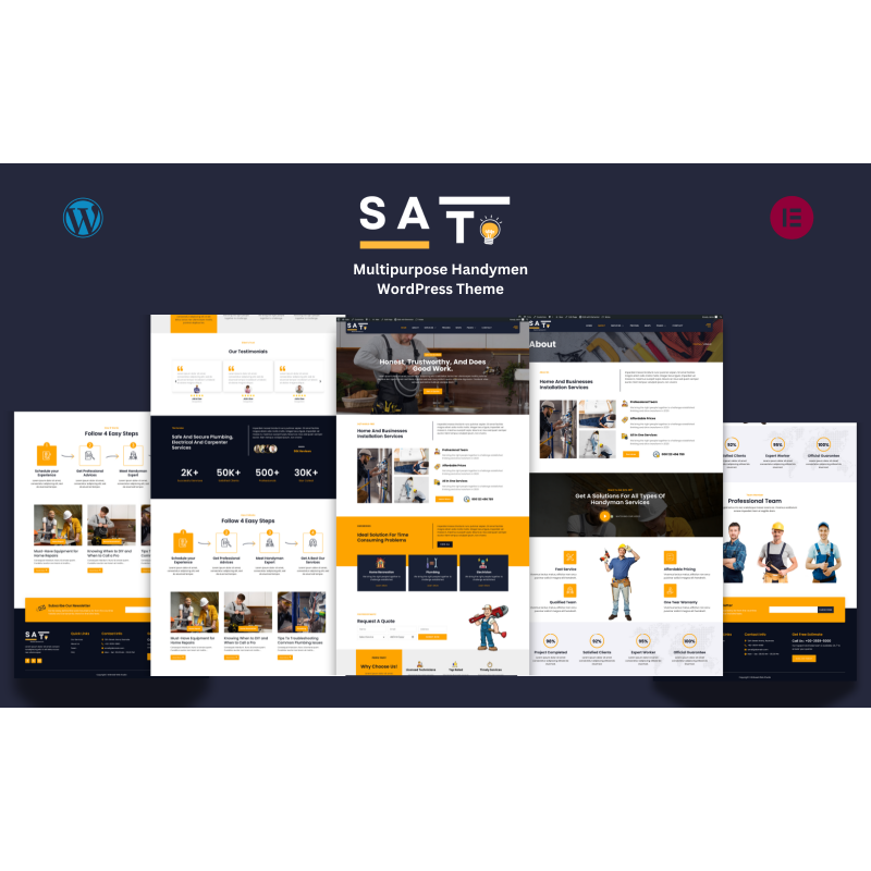 Sato - Handymen Services WordPress Theme