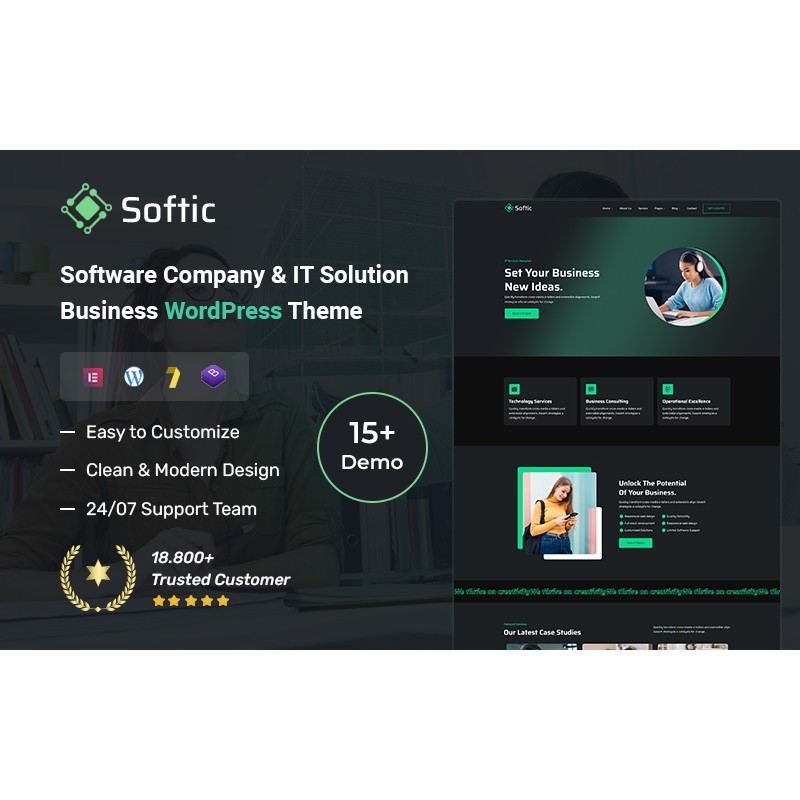 Softic - Software Company & IT Solution Business WordPress Theme