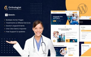 Orthologist - Orthopedic & Chiropractor Clinic WordPress Theme