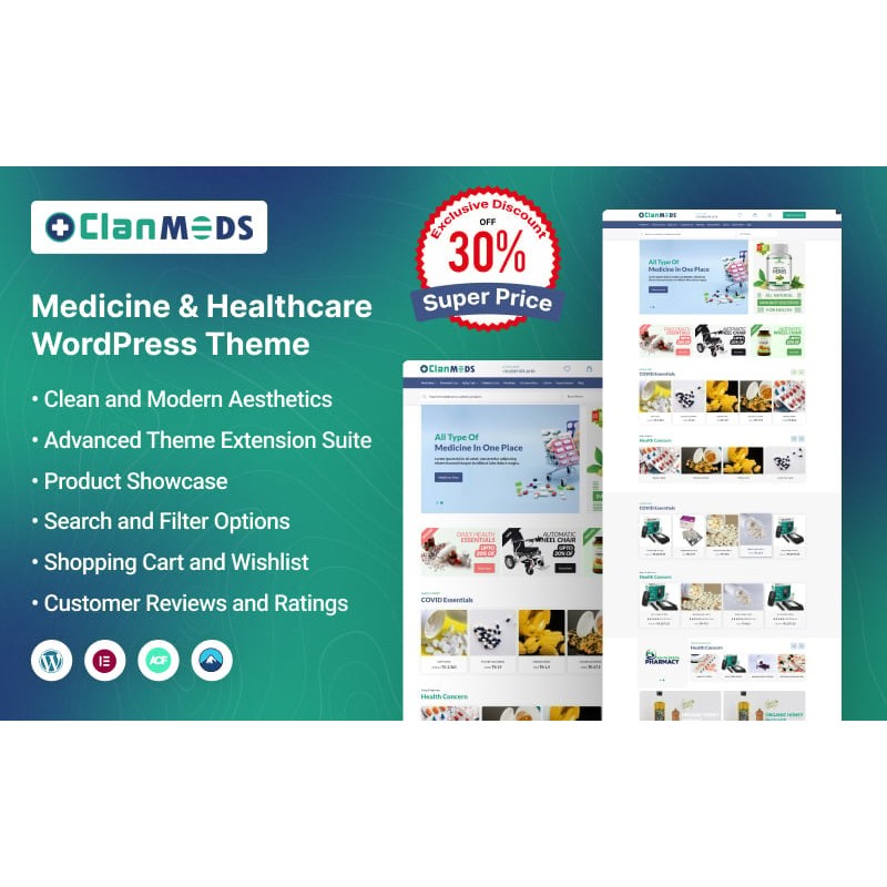 Clanmeds - Medicine & Healthcare WordPress Theme