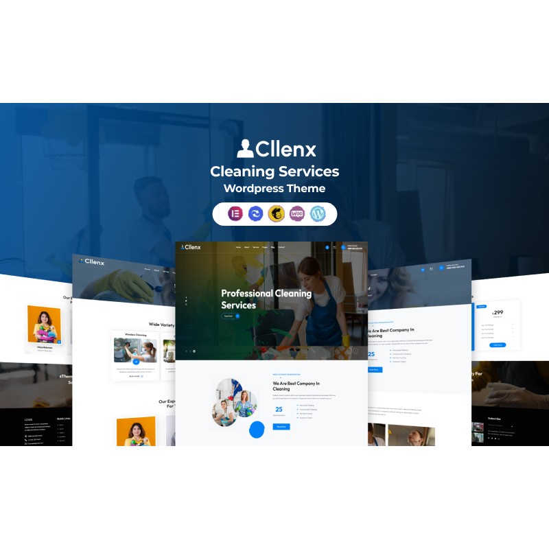 Cllenx - Cleaning Company WordPress Theme