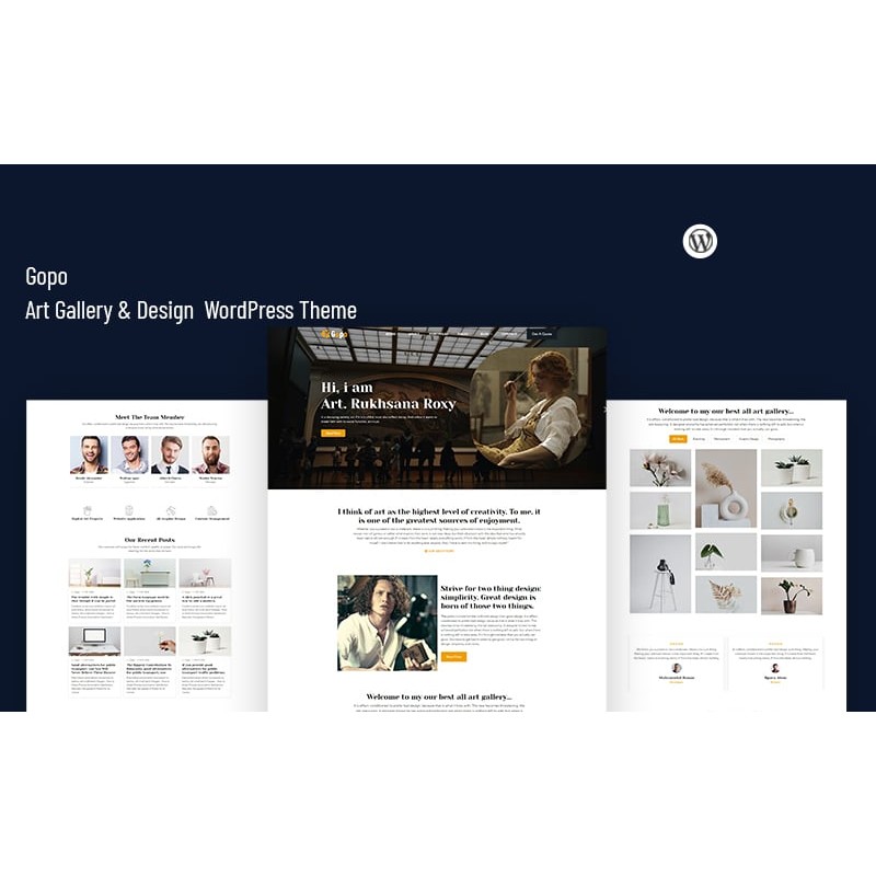 Gopo - Art Gallery & Design WordPress Theme