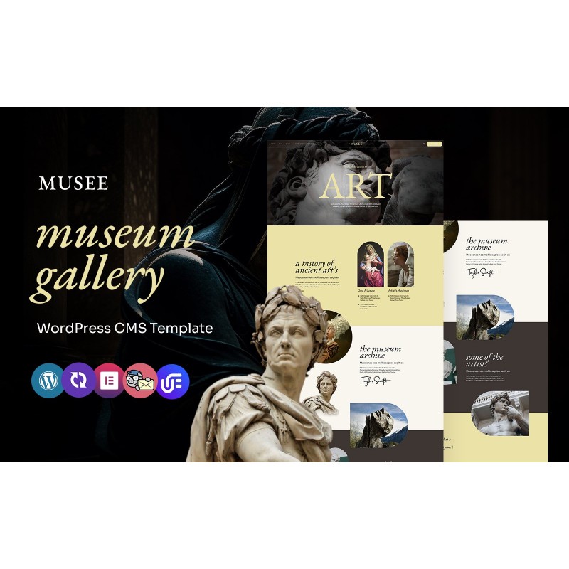 Musee - Art and Museum Gallery Multipurpose WordPress Elementor Theme
