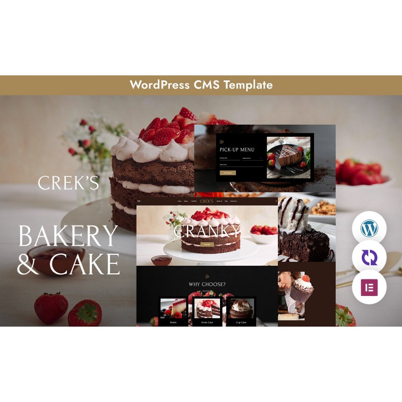 Creks - Cake And Bakery Multipurpose Responsive WordPress Theme