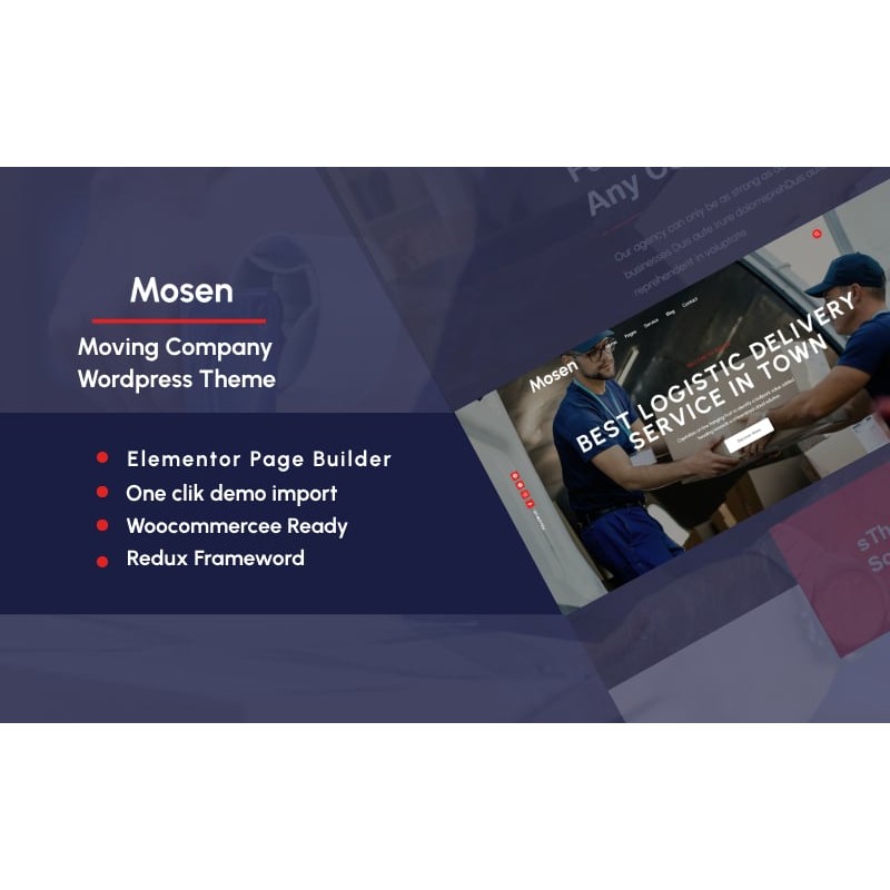 Mosen - Moving Company WordPress Theme