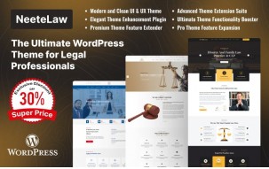 Neete Law: Lawyer WordPress Theme