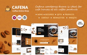 Cafena - Cafe and Online Coffee Shop WordPress Theme