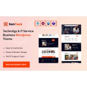 Santech &ndash; Technology & IT Solution Business Service WordPress Theme