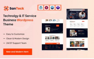 Santech &ndash; Technology & IT Solution Business Service WordPress Theme