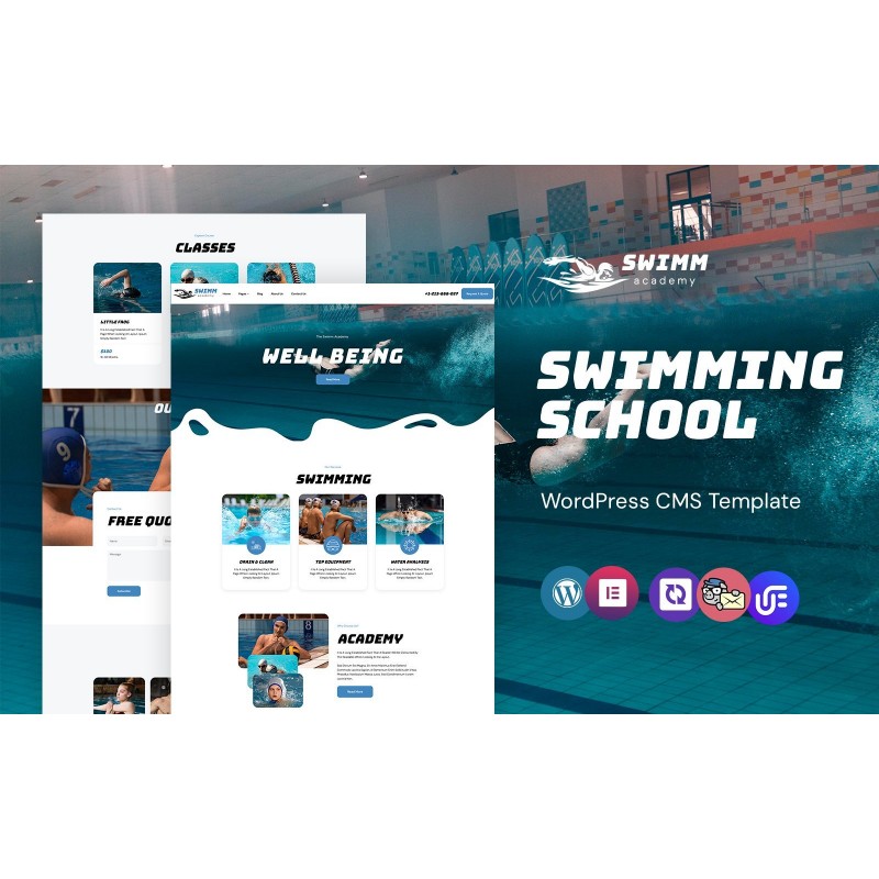 Swimm - Swimming Academy WordPress Elementor Theme