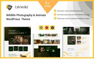 Wildlife Photography & Animals WordPress Theme