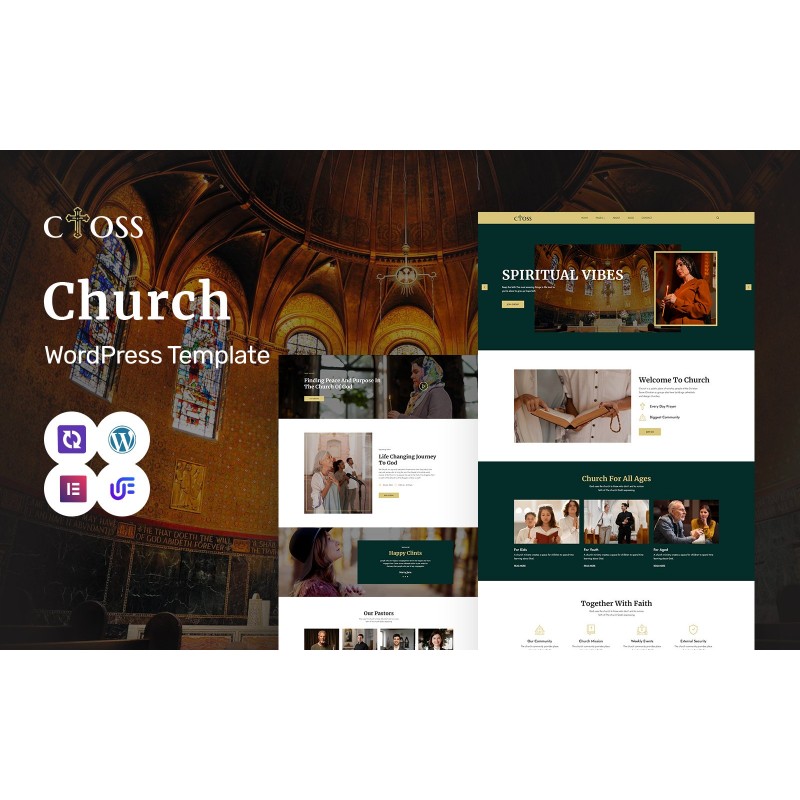 Cross - Church & Religion Elementor WordPress Theme