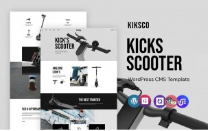 Kiksco - Electric Kicks Scooter WordPress Elementor Theme