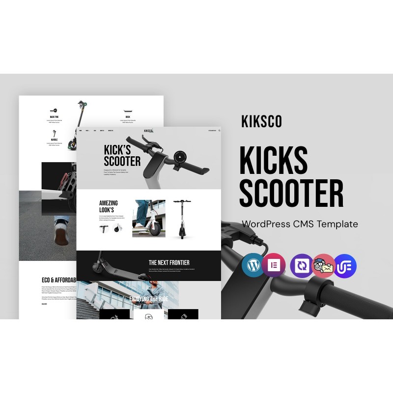 Kiksco - Electric Kicks Scooter WordPress Elementor Theme