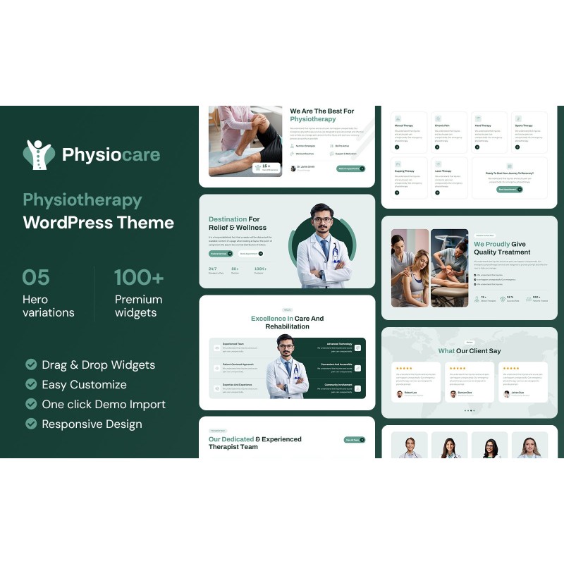 Physiocare - Physiotherapy WordPress Theme