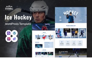 Stickball - Ice Hockey Clubs Multipurpose WordPress Elementor Theme