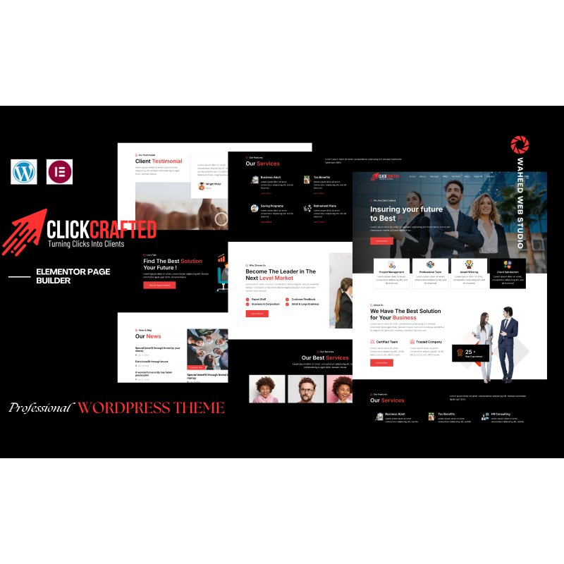 Click Crafted - Business & Corprate Services WordPress Theme