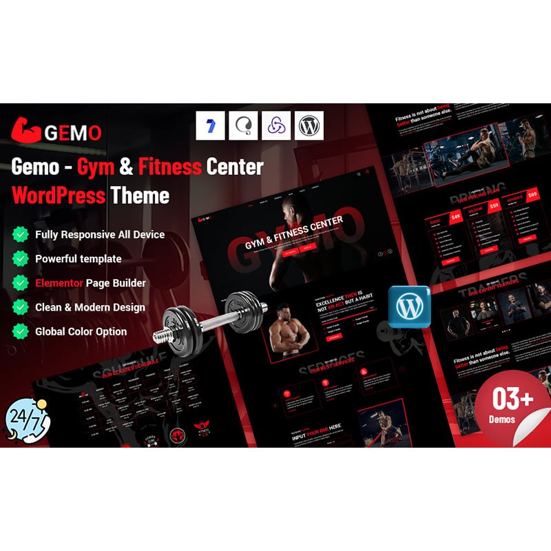 Gemo - Gym & Fitness Center WordPress Theme