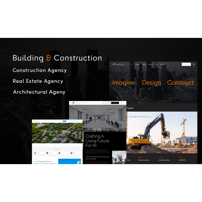 Builder Construction Architectural and Real Estate WordPress Theme