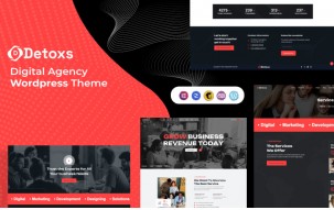 Detoxs - Creative Digital Agency Theme Wordpress Theme
