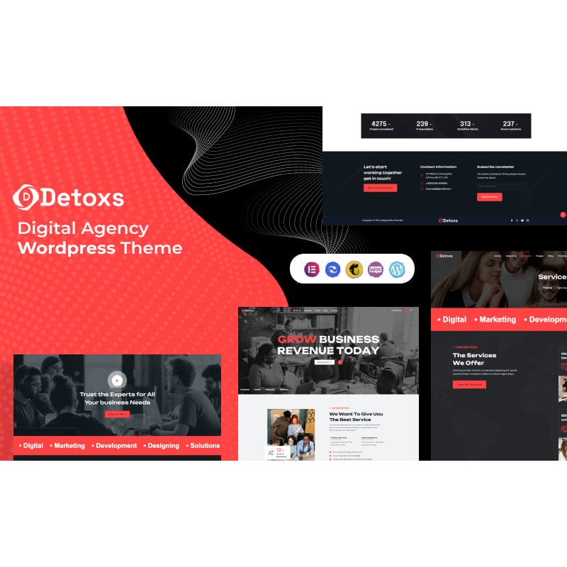 Detoxs - Creative Digital Agency Theme Wordpress Theme