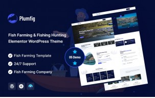Plumfig &ndash; Fish Farming & Fishing Hunting Elementor WordPress Theme